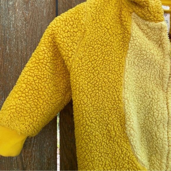 Disney Simba Yellow One Piece Costume Pajama Baby Kids Size 3 - Picture 3 of 15